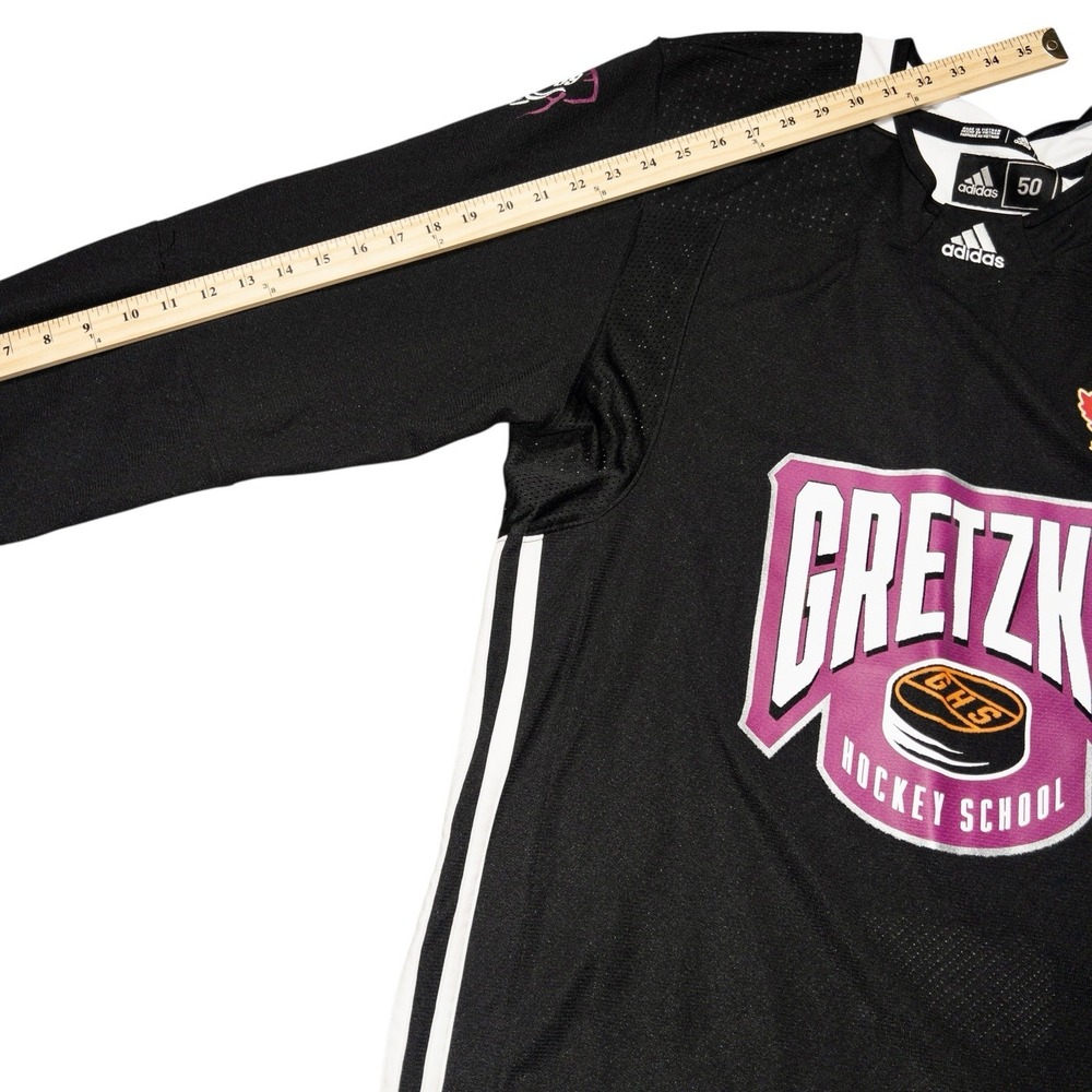 Adidas Wayne Gretzky Hockey School Jersey‎ Mens 50 Fight Strap NHL #99 LA Kings - Picture 11 of 12